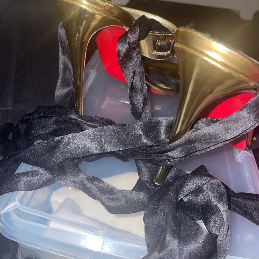 Christian Louboutin Tie Up Heels - Picture 5 of 11